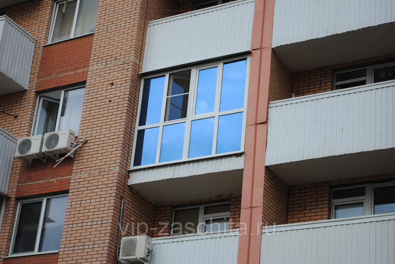 Тонирование оконных стекол, балконов, лоджий солнцезащитной плёнкой - Фотография №2