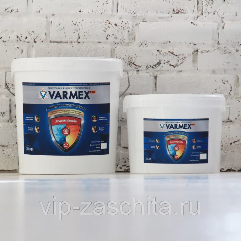 Теплоизоляция жидкая Varmex защита фасада морозостойкая 1л
